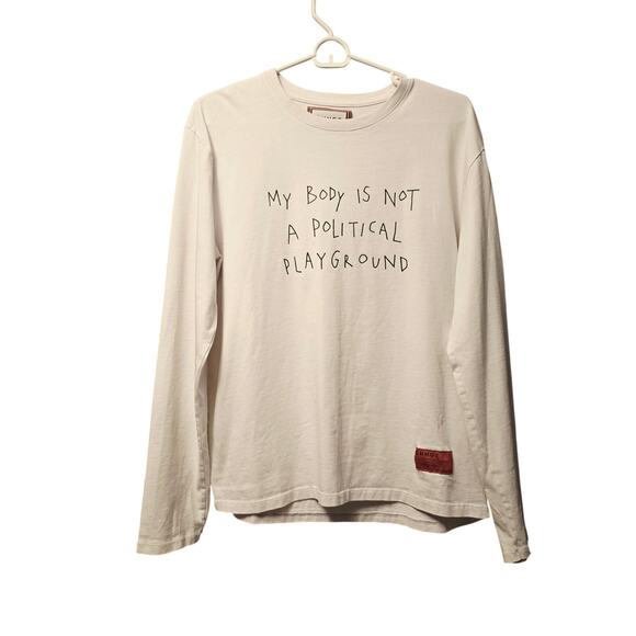 Chnge my body is not a political playground long sleeve shirt - Picture 1 of 6